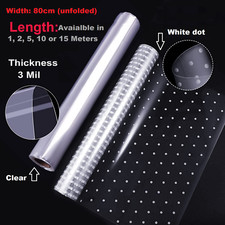 Clear Transparent or Dot Cellophane Wrap 1m-15m 80cm Wide Florist Gifts Hampers