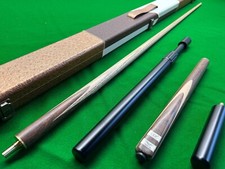 Classic 57.1 inch Handmade 3/4 Snooker Cue Set with 9.5mm tip + Case + Extension