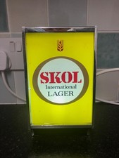 VINTAGE SKOL LAGER LIGHT UP PUMP FONT. CONVERTED TO 240V LED. WORKING