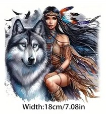 LARGE WOLF & WARRIOR DIY Iron