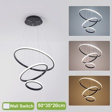 Adjustable Modern 3-colour Pendant Light Hanging Light LED Ceiling Light φ50cm