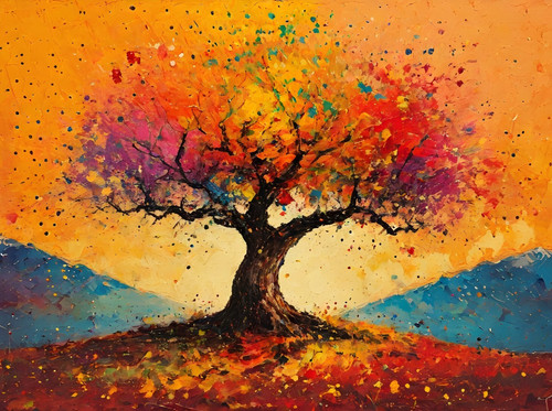 Tree life canvas picture - tree,