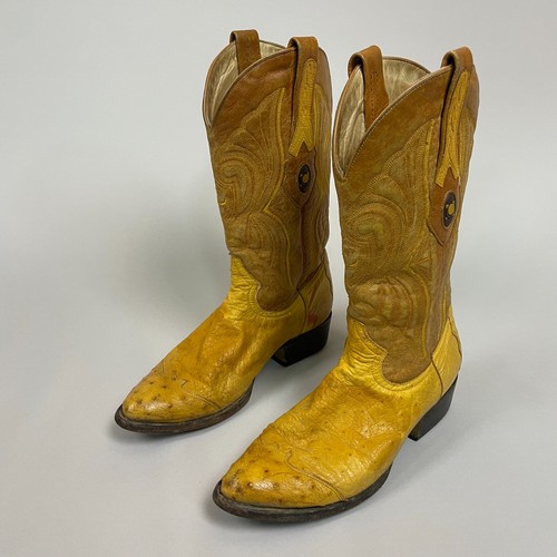 Cuadra ostrich leather yellow - cuadra,