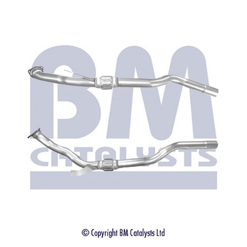 Front exhaust pipe fitting - front,