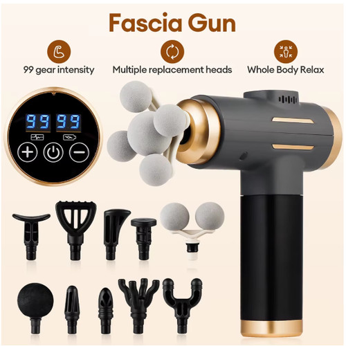 Electric massage gun - 11-in-1,