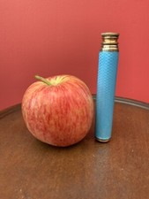 Sampson Mordan Silver Blue Enamel Perfume Atomiser Scent Bottle Rare S Mordan Co