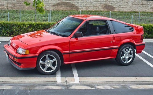 1987 honda crx red - 24, x