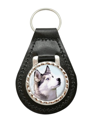 Siberian husky leather key - leather,