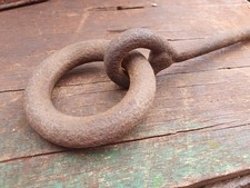 Vintage Antique Wrought Iron Horse Hitching Tether Ring English Blacksmith Made