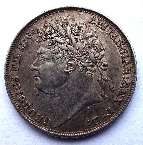 George 1824 shilling - george, iv