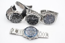 Mens Chronogrpah Watches Boss Casio Edifice Quartz WORKING x 4