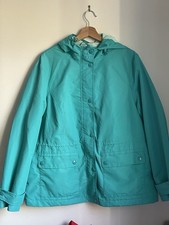 Maine Ladies Teal Fleece Lined Rain Resistant Jacket Coat Size 18 Debenhams