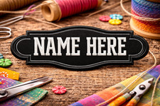 Custom Embroidered Name Tag