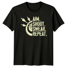 Aim Shoot Swear Repeat T-Shirt