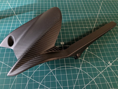 Carbon hugger chain guard - hugger, in