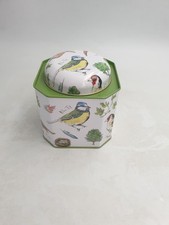 Madeleine Floyd Tin Caddy "Birdsong" Decorative Cut Corner Storage Container