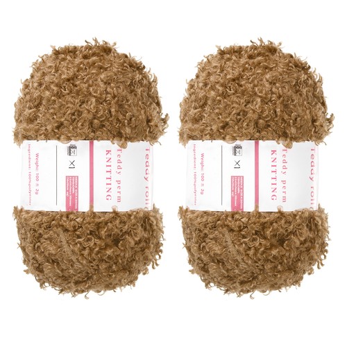 2pcs fur yarn polyester - 2pcs,