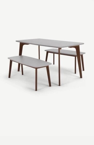 Grey resin wood table - wood,