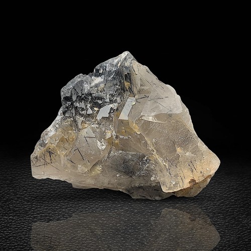 Black rutile with - black, on