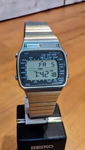 Vintage seiko a358 5000 world - seiko,