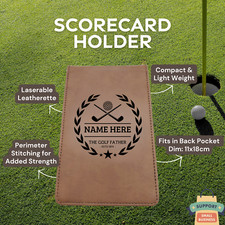 Golf Scorecard Holder (10 Fun