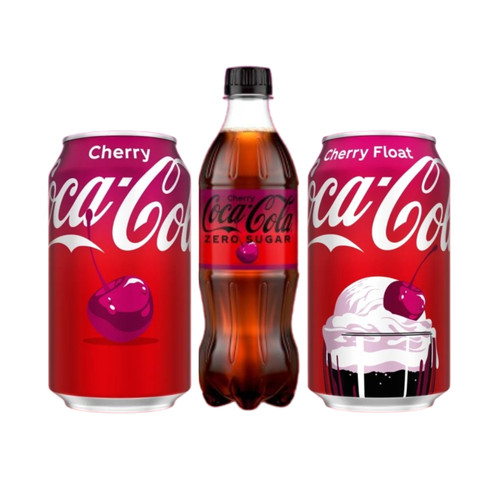 Coca cola cherry zero - cherry,, sugar