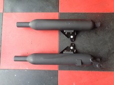 Triumph Bonneville T120 Matt Black Exhaust Silencers LHS-T2202506 & RHS-T2202507