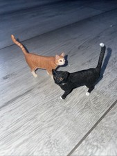 Schleich cats Black Cat And Ginger Cat #16
