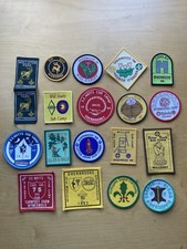 Collection Of 19 Vintage Nottinghamshire Boy Scout Camps Patrols & Event Badges.