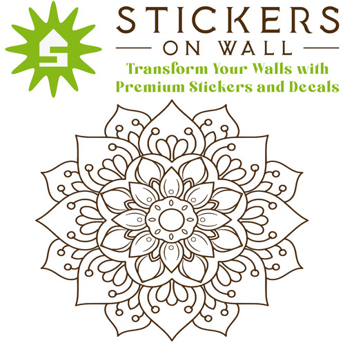 Mandala wall sticker bedroom - mandala,