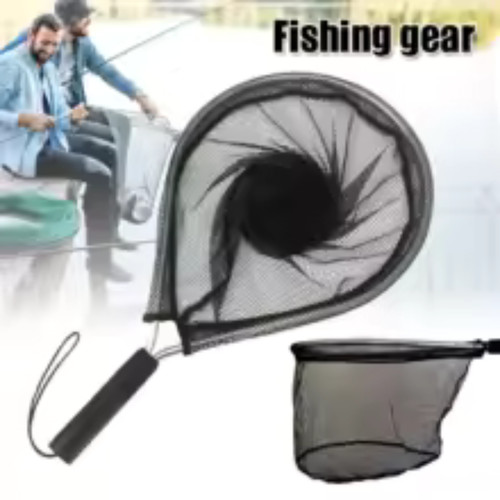 Folding fishing pole landing - folding,