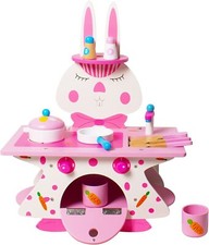 Kids Wooden Play Kitchen Set