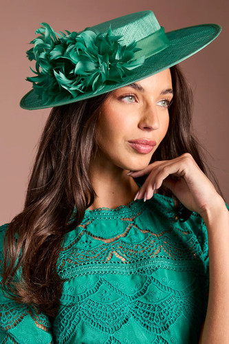 Coast green fascinator - green, womens
