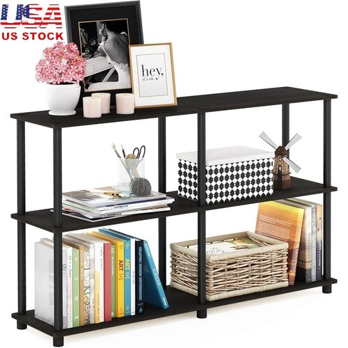 Open wood shelf storage rack - shelf,