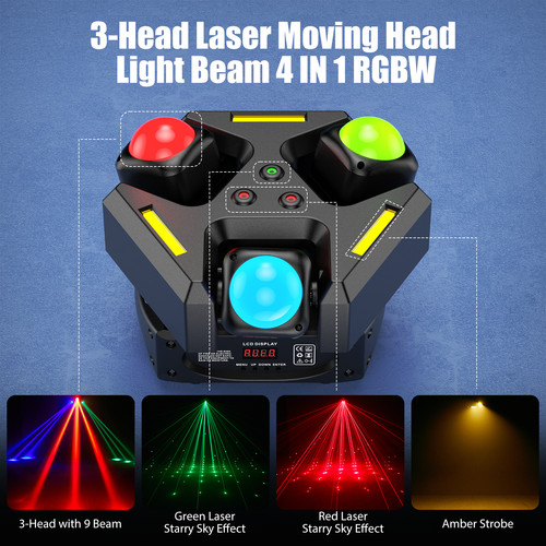 240w 9led rgbw dmx laser - 9led,