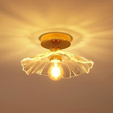 Gold Modern Glass Metal LED