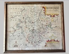 Map of Bedfordshire 1637 by