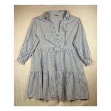 Zara Blue and White Striped