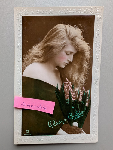 Old postcard actress - actress, glamour