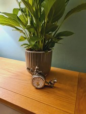 Royal Selangor Clock Pewter Teddy Bear Seesaw 1996 Nursery Newborn Baby Room 