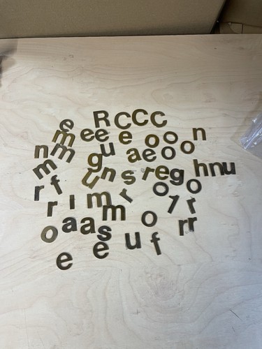 Brass letters joblot bundle - letters,