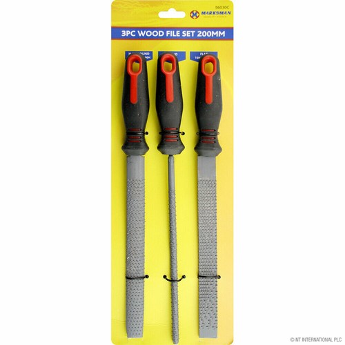 3pc wood rasp file - file, set