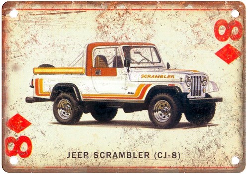 Vintage auto jeep - ad, scrambler
