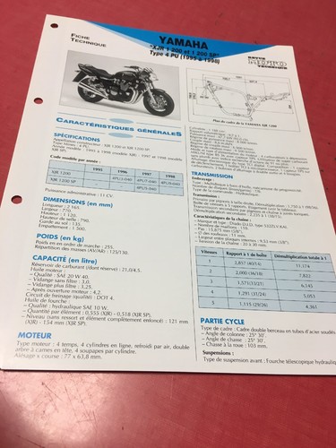 Yamaha xjr1200 xjr1200sp 4pu - yamaha,