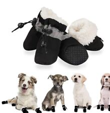 Puppy 4Pcs/Set Pet Small Dog Foot Shoes Paw Wellies Protector Boots Warm Booties