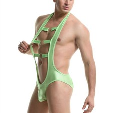 cool triangle design Men's sexy jumpsuit wrestling suit,
