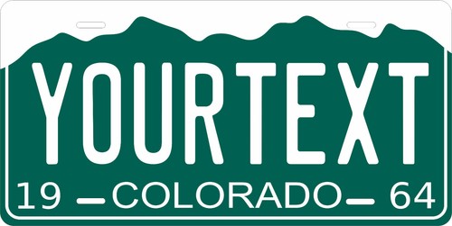 Colorado 1964 license plate - 1964,