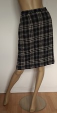 Vintage Mini Skirt Size 16 By St Michael Marks And Spencer Black Checked Short