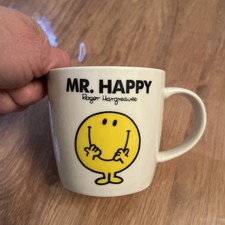 Roger Hargreaves Mr Happy Mug 2009 Retro Ceramic Cup Mr Men 