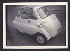 Small Vintage Snapshot Photo of BMW Isetta Plus Negative - Motoring Automobilia